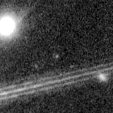 F150W image, 3.2 arcsec across, north up