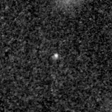 F150W image, 3.2 arcsec across, north up