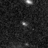 F090W image, 3.2 arcsec across, north up