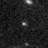 F150W image, 3.2 arcsec across, north up