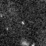 F090W image, 3.2 arcsec across, north up