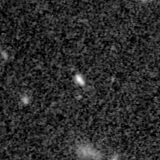 F150W image, 3.2 arcsec across, north up