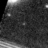 F200W image, 3.2 arcsec across, north up