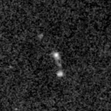F115W image, 3.2 arcsec across, north up