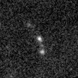 F200W image, 3.2 arcsec across, north up