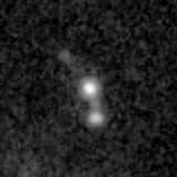 F277W image, 3.2 arcsec across, north up
