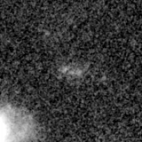 F090W image, 3.2 arcsec across, north up