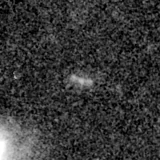 F150W image, 3.2 arcsec across, north up