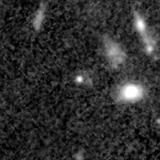 F150W image, 3.2 arcsec across, north up