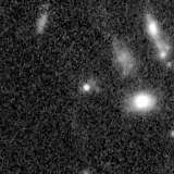 F200W image, 3.2 arcsec across, north up