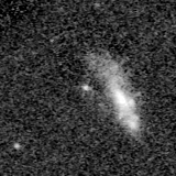 F200W image, 3.2 arcsec across, north up