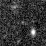 F150W image, 3.2 arcsec across, north up