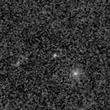 F090W image, 3.2 arcsec across, north up