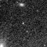 F090W image, 3.2 arcsec across, north up
