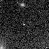 F150W image, 3.2 arcsec across, north up