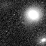 F090W image, 3.2 arcsec across, north up