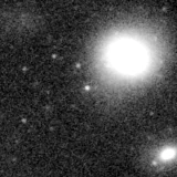 F150W image, 3.2 arcsec across, north up