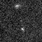 F090W image, 3.2 arcsec across, north up