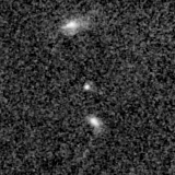 F115W image, 3.2 arcsec across, north up