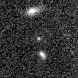 F200W image, 3.2 arcsec across, north up