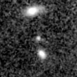 F277W image, 3.2 arcsec across, north up