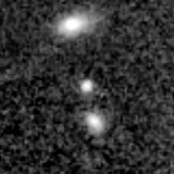 F356W image, 3.2 arcsec across, north up