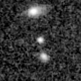 F444W image, 3.2 arcsec across, north up