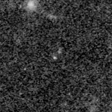 F115W image, 3.2 arcsec across, north up