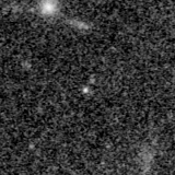 F150W image, 3.2 arcsec across, north up