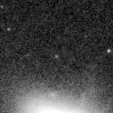 F200W image, 3.2 arcsec across, north up