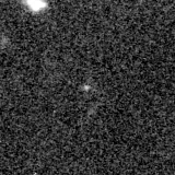 F150W image, 3.2 arcsec across, north up