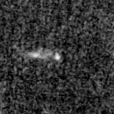 F090W image, 3.2 arcsec across, north up