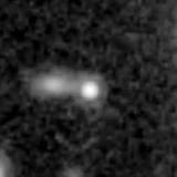 F444W image, 3.2 arcsec across, north up