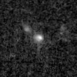 F200W image, 3.2 arcsec across, north up