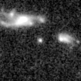 F150W image, 3.2 arcsec across, north up