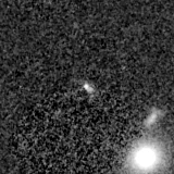 F200W image, 3.2 arcsec across, north up