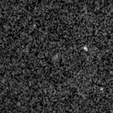F090W image, 3.2 arcsec across, north up