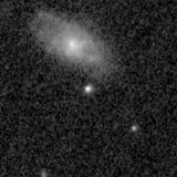 F090W image, 3.2 arcsec across, north up