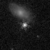 F200W image, 3.2 arcsec across, north up
