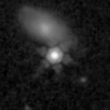 F277W image, 3.2 arcsec across, north up