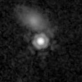 F410M image, 3.2 arcsec across, north up