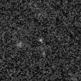 F150W image, 3.2 arcsec across, north up