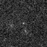 F200W image, 3.2 arcsec across, north up