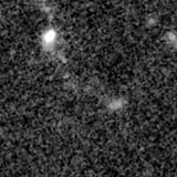 F200W image, 3.2 arcsec across, north up