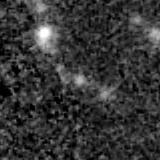 F356W image, 3.2 arcsec across, north up