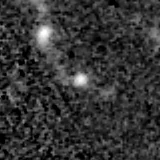F444W image, 3.2 arcsec across, north up