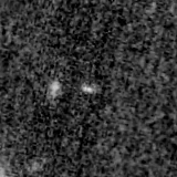 F150W image, 3.2 arcsec across, north up