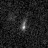 F090W image, 3.2 arcsec across, north up
