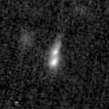 F200W image, 3.2 arcsec across, north up