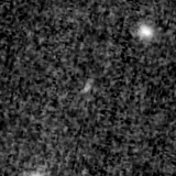 F150W image, 3.2 arcsec across, north up